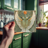 穏やかな日の出 – 抽象芸術翼セラミックタイル タイル