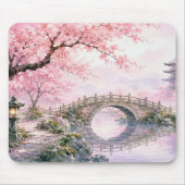 穏やかな日本の桜 マウスパッド (正面)