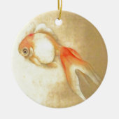 穏やかな日本の金魚 セラミックオーナメント (正面)