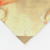 穏やかな日本の金魚 フリースブランケット (角)