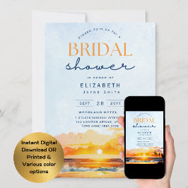 《穏やかな日》| 南国サンセットビーチ ブライダルシャワー 招待状