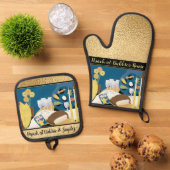 穏やかな時間 鍋つかみ&鍋敷きセット (トップダウン)