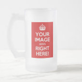 穏やかな曇らされたガラスのビールのジョッキを保って下さい フロストグラスビールジョッキ (左)