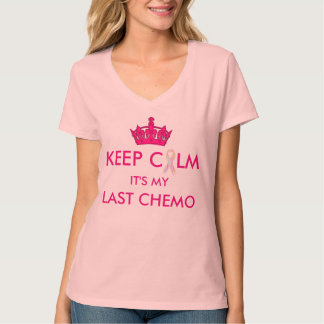 穏やかな最後のChemo "生存者"を背部保って下さい Tシャツ
