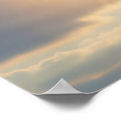 穏やかな朝の日の出 ポスター (角)