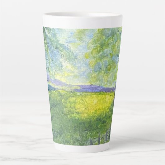 穏やかな朝 カフェラテマグ (正面)