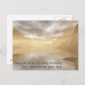 穏やかな朝 ポストカード (正面/裏面)