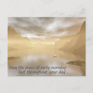 穏やかな朝 ポストカード