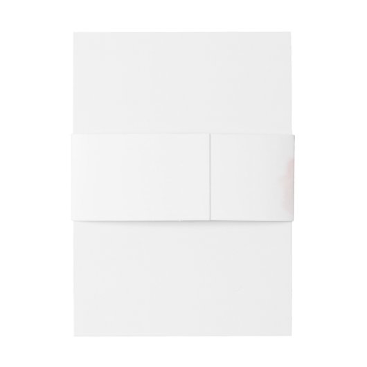 穏やかな柔らかいピンクのバラのユーカリと金ゴールド結婚の 招待状ベリーバンド (裏面例)