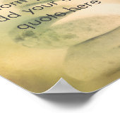 穏やかな柔らかい引用文ロックカーンを追加 ポスター (角)