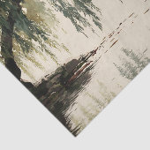 穏やかな柳の木の反射自然アート（11） 薄葉紙 (詳細)