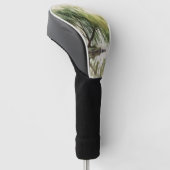 穏やかな柳の木の反射自然アート(12) ゴルフヘッドカバー (アングル)