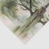 穏やかな柳の木の反射自然アート（12） 薄葉紙 (詳細)