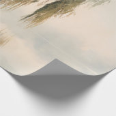 穏やかな柳の木の反射自然アート (13) ラッピングペーパー (角)
