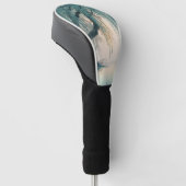 穏やかな柳の木の反射自然アート(3) ゴルフヘッドカバー (アングル)