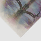 穏やかな柳の木の反射自然アート（6） 薄葉紙 (詳細)