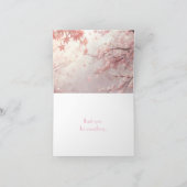 穏やかな桜の花 サンキューカード (内部)