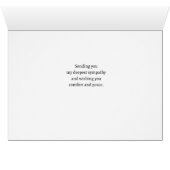 穏やかな森と水で最も深い悔やみや弔慰 (内部横(下))