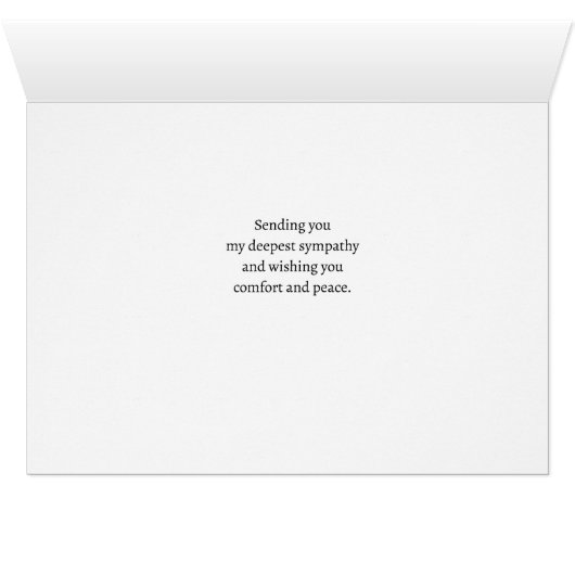 穏やかな森と水で最も深い悔やみや弔慰 (内部横(下))