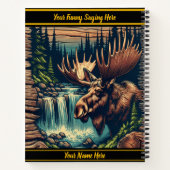 穏やかな森の流れに包まれる ノートブック (裏面)