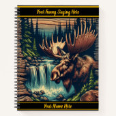 穏やかな森の流れに包まれる ノートブック (正面)