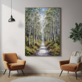 穏やかな森の道 – 静かな自然ランドスケープアート ポスター