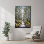 穏やかな森の道 – 静かな自然ランドスケープアート ポスター