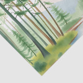 穏やかな森の風景（水彩画） 薄葉紙 (詳細)