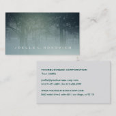 穏やかな森/ダークグリーン 名刺 (正面/裏面)