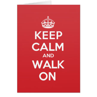 穏やかな歩行の挨拶のメッセージカードを保って下さい