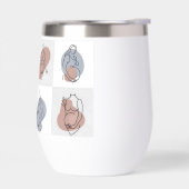 穏やかな母性ラインアート – 抽象芸術ベビーバンプ (左面)