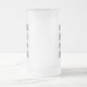 穏やかな母性ラインアート – 抽象芸術ベビーバンプ フロストグラスビールジョッキ (中央)