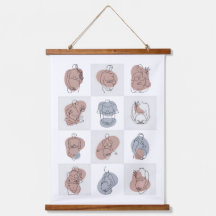 穏やかな母性ラインアート – 抽象芸術ベビーバンプ