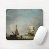 穏やかな水のフリゲート艦 マウスパッド (マウス)