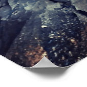 穏やかな水の静かな背景 ポスター (角)