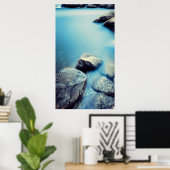 穏やかな水の静かな背景 ポスター (ホームオフィス)