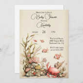 穏やかな水中の世界 招待状 (正面/裏面)