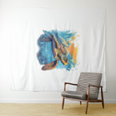 穏やかな水中カメ タペストリー (インサイチュ(横))