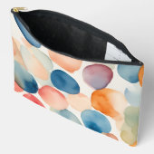 穏やかな水彩ドット アクセサリーポーチ (見開き)