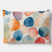 穏やかな水彩ドット アクセサリーポーチ (裏面)