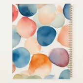 穏やかな水彩ドット プランナー手帳 (裏面)