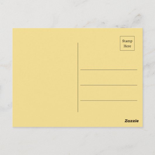 穏やかな水彩木版鳥の春 ポストカード (裏面)