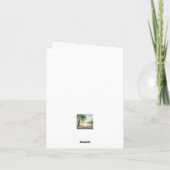 穏やかな水彩風景空白の ノートカード (裏面)