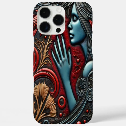 穏やかな水生シーンのアーティスティックな描写 Case-Mate iPhoneケース (裏面)