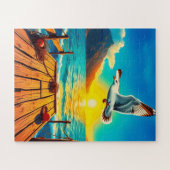 穏やかな水辺の子供たち ジグソーパズル (横)