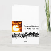 穏やかな水 カード (裏面)