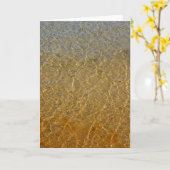 穏やかな水 カード (黄色い花)