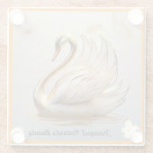 穏やかな水 ガラスコースター (裏面)