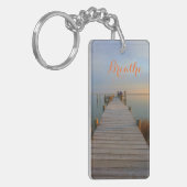 穏やかな水 キーホルダー (正面左)