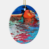 穏やかな水 セラミックオーナメント (右)